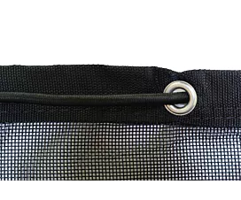 Todo - Redes y Lonas Red de protección para contenedor - PES, PVC - Negra - 3,5 x 5m