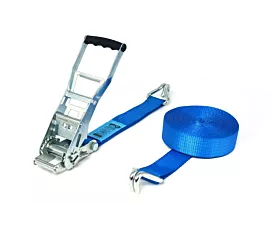 Todas Cinta de amarre - ERGO 5T - 12m - 50mm - de 2 partes - ganchos cerrados - Azul