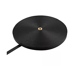 Todo - Black Webbing Cinta de poliéster 25mm - 1200kg - rollo de 100m - negro