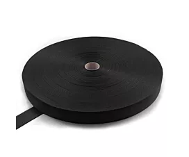 Todo - Black Webbing Cinta de poliéster 50mm - 7500kg - rollo de 100m - Negro