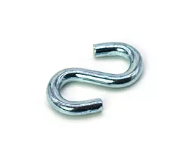 Ganchos S Gancho S abierto - 130kg - 11mm - Acero galvanizado Ganchos S Gancho S abierto - 130kg - 11mm - Acero galvanizado