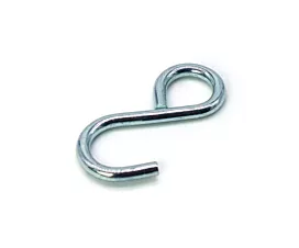 Ganchos S Gancho S cerrado - 300kg - 18mm - Acero galvanizado Ganchos S Gancho S cerrado - 300kg - 18mm - Acero galvanizado
