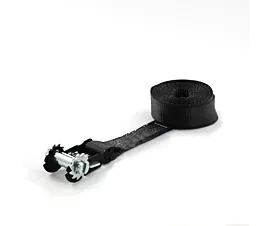 4T/5T/Ergo - Sin fin Cinta de amarre - 5T - 50mm - de 1 parte - solo con base de tensor - Negro + etiqueta propia