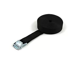 Todas Cinta de amarre - 250kg - 3m - 25mm - De 1 pieza - Hebilla - Negro - 4uds