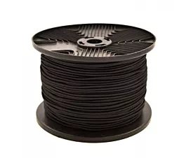 Remolque - Redes malla fina Rollo de cable elástico (3mm) - 100m - negro Remolque - Redes malla fina Rollo de cable elástico (3mm) - 100m - negro
