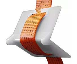 Mejores ventas - Sujeción de carga Cantonera con aperturas - 90 x 90 x 137mm - Blanco