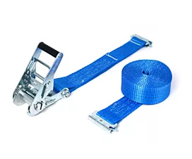 Raíles universales y accesorios Cinta de amarre - 2T - 3,5m - 50mm - de 2 partes - Piezas de extremo para rieles - Azul