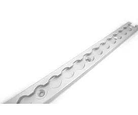 Raíles aéreos y accesorios Riel de amarre L-track con borde recto - 0,6m - Aluminio