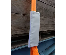 Enrolladores de cinta Kunststof beschermhoes voor ratel 50mm - Met velcro - Wit - 37X31cm