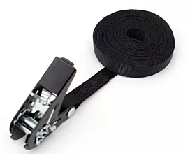 Todo - Cintas hechas a medida Cinta de amarre - 100kg - 15mm - De 1 parte - Tensor 'micro' 100kg - Negro