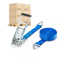 Cintas por palé 50mm Palé Cintas de amarre - ERGO 5T - 9m - 50mm - En 2 partes - STF500 - Azul - 192uds