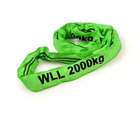 Eslingas tubulares Eslingas tubulares 2 toneladas, verde - de 0,5 a 10 metros